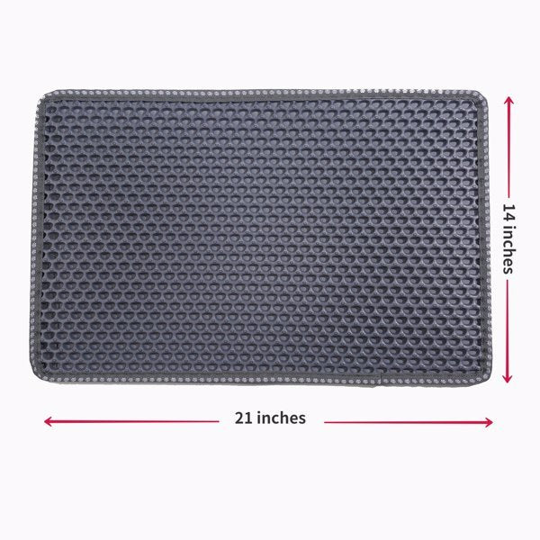 Waterproof Cat Litter Box Mat – Splash-Proof, Non-Slip Double-Layer Filter Pad for Mess-Free Homes
