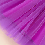 Little Girls 2PCS Halloween Outfit – Sleeveless Tulle Dress with Hooded Cloak Costume Set