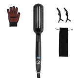 VEVOR Hair Straightener ✨ Titanium Flat Iron with Infrared Heat, 19 Temp Levels & LCD Display – Salon & Travel