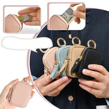 Leather Coin Purse 👛 Mini Change Pouch with Keychain – Small Zipper Wallet for Women