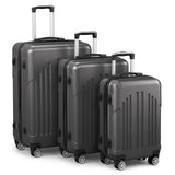 3-Piece Hardshell Luggage Set with Spinner Wheels - 20/24/28 Inch Suitcase Set with TSA Lock