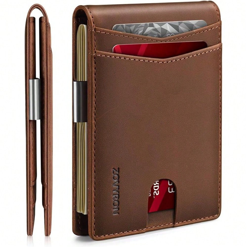 Elegant Slim Bifold Wallet with RFID Security