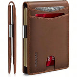 Elegant Slim Bifold Wallet with RFID Security