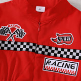 Toddler Kids Racing Driver Jumpsuit – Race Car Driver Costume for Halloween, Christmas & Birthday Parties
