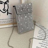Women’s Glitter Crossbody Bag ✨ Rhinestone & Sequin Evening Purse – Wedding & Party Handbag