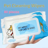 Dog & Cat Pet Wet Wipes – Plant-Based Unscented Grooming Wipes for Paws, Ears, Eyes & Butt Cleaning, Deodorizing & Daily Care