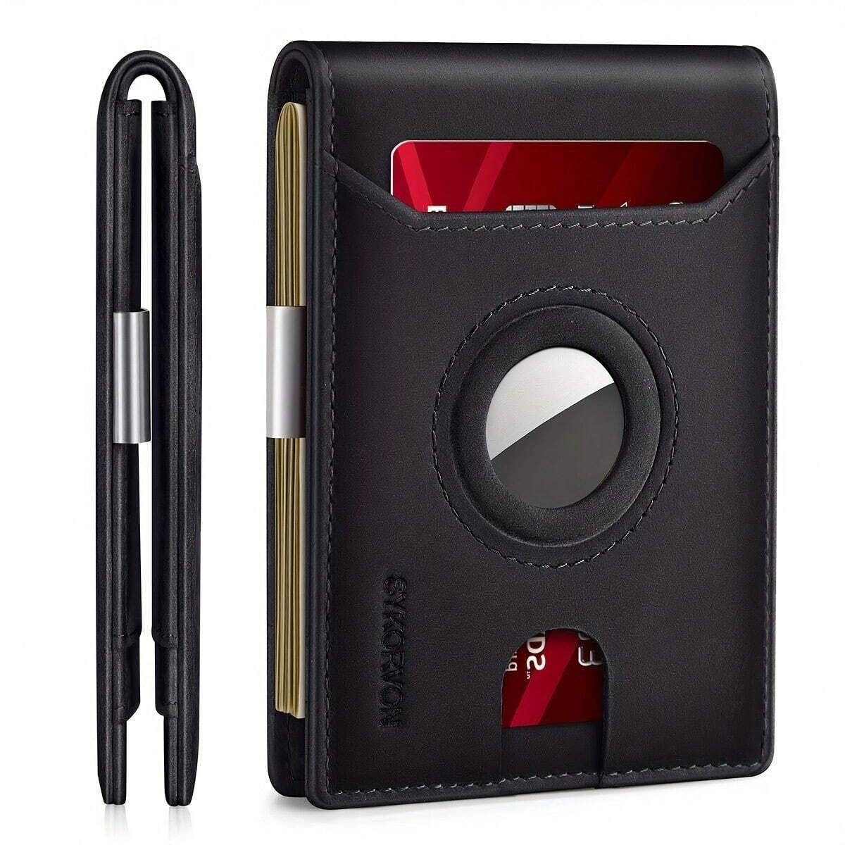 Minimalist & Smart AirTag Leather Wallet