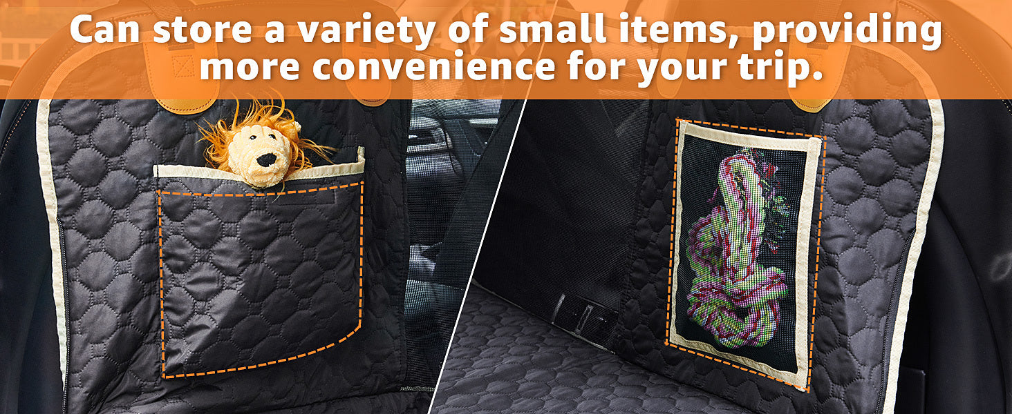 Back Seat Extender for Dogs – Waterproof Hammock-Style Car Seat Cover with Non-Slip Design for Cars & SUVs