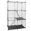 DIY Indoor Cat Cage & Small Pet Playpen – 3-Door, 3-Tier Detachable House for Kittens, Puppies & Rabbits
