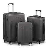 3-Piece Hardshell Luggage Set with Spinner Wheels - 20/24/28 Inch Suitcase Set with TSA Lock