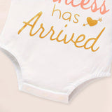Newborn Baby Girl Outfit Set – Letter Print Romper, Tutu Skirt & Matching Headband | Coming Home Clothes