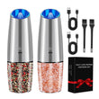 Electric Salt & Pepper Grinder Set ⚡ Adjustable Ceramic Mill – One-Handed Kitchen Seasoning Tool