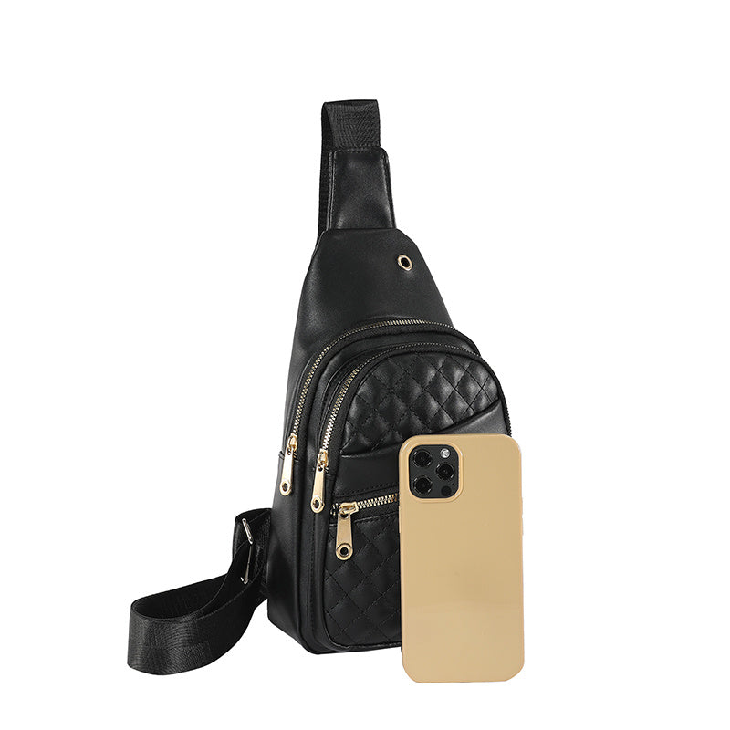 Storage Sling Travel Bag 🎒 Water-Resistant Crossbody Chest Bag with Earphone Hole – For Men & Women