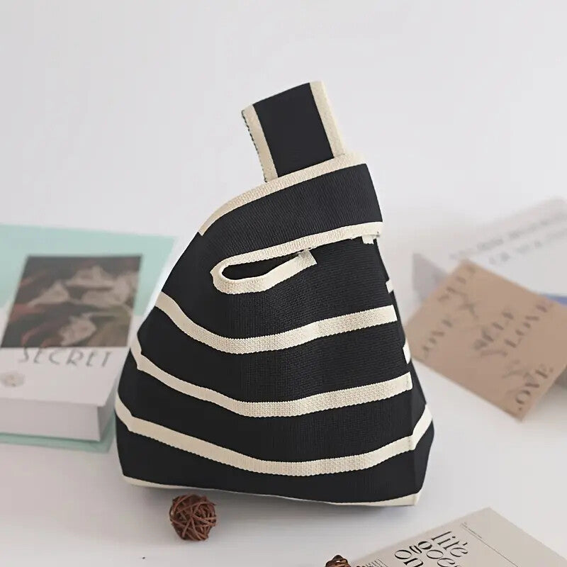 Women’s Knitted Wool Bucket Bag – Versatile Handbag & Casual Tote