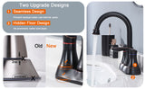 2‑Handle 4‑Inch Oil Rubbed Bronze Bathroom Faucet – Elegant Centerset Design with Pop‑Up Drain & Hoses