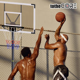 ToTheCore Adjustable Basketball Hoop – Portable Stand 5.2–8.5 ft with PC Backboard, Large Base & Wheels 🏀