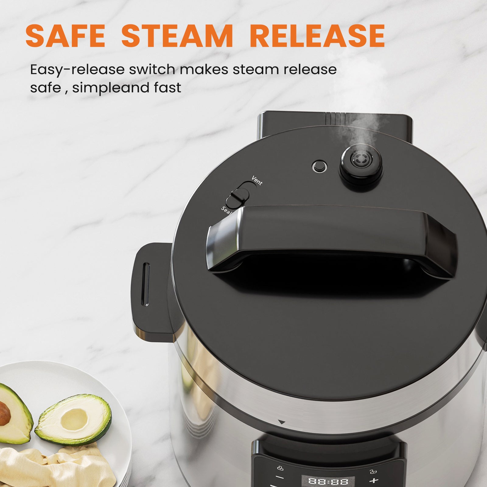 9-in-1 Electric Pressure Cooker – Multi-Functional Smart Pot with Rice, Steamer, Slow Cook & Yogurt Modes
