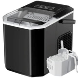 35 Pound Golden Nugget Ice Machine And 26 Pound Bullet Ice Machine, Soft Chew Ice Crusher, Portable Pebble Ice Machine Desktop, Automatic Cleaning Portable Ice Machine with Basket And Spoon, One Click Operation for Home/kitch - PulinGO