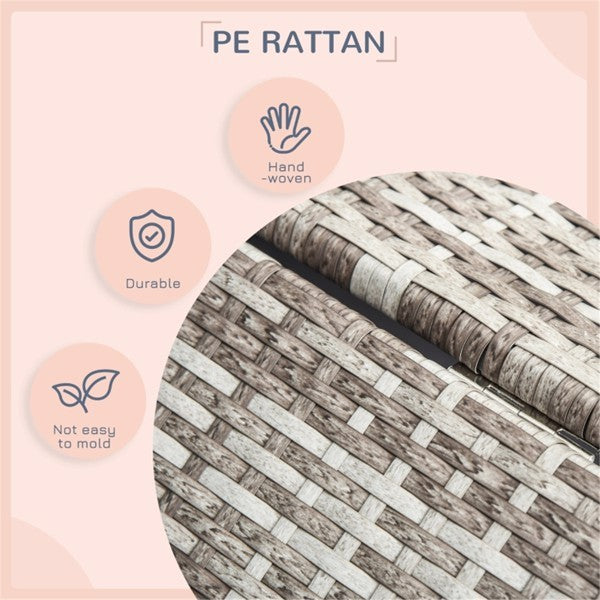 Rattan Dog Bed – Stylish Pet Sofa Tent with Washable Cushion & Non-Slip Base for Small & Medium Dogs, Indoor & Outdoor Use