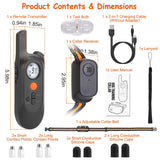 Dog Training Collar – 984 ft Range, IP65 Waterproof with Beep, Vibration & Shock Modes, 3-Channel, Rechargeable with Safety Keypad Lock