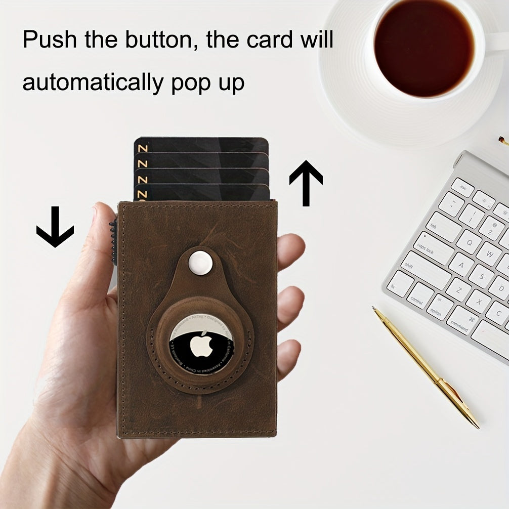 Smart Tri-Fold Design with AirTag Slot