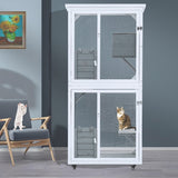 Outdoor & Indoor Cat Climbing Frame Game Cage – Large Multi-Level Pet Playhouse