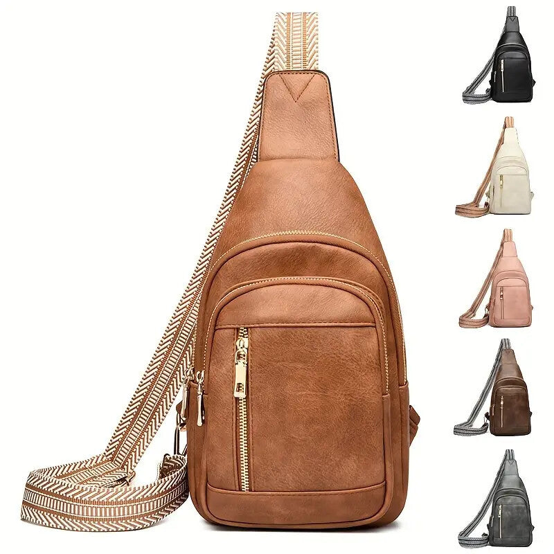 Women’s Large Crossbody Handbag – Multi-Layered PU Leather Shoulder & Messenger Bag
