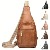 Women’s Large Crossbody Handbag – Multi-Layered PU Leather Shoulder & Messenger Bag