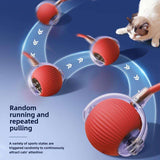 3pcs Set (Red, Grey, Green) Full Smart 360° Rolling Pet Ball, Pet Only, 3 Modes With USB Charging LED Light With Self-Fun & Decompression, Durable Plastic Material, Suitable For Small Cats & Dogs, Can Be Used As A Holiday Gi - PulinGO