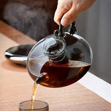 600ml Glass Teapot Set – Elegant & Heat-Resistant Tea-for-One with 4 Cups