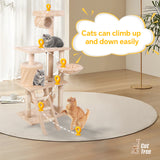 Cat Climbing Frame – Multi-Level Cat Tree Tower with Platforms, Scratching Posts & Cozy Resting Spots for Indoor Cats