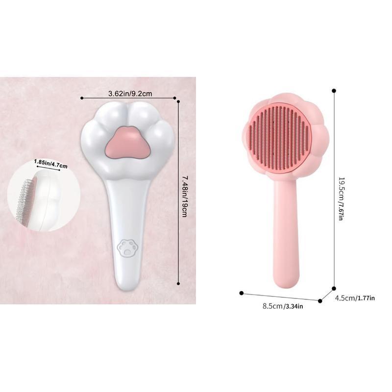 Pet Massage Hair Removal Comb – Paw-Shaped Grooming Brush for Dogs & Cats, Gentle Deshedding & Pet Hair Remover Tool