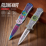 Vibrant Green Gyro Knife – Compact & Lightweight Blade for Precise Kitchen Slicing