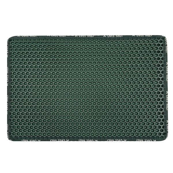 Double-Layer Rice-Shaped Cat Litter Pad – Waterproof Non-Slip Mat for Trapping Litter & Easy Cleaning