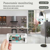 360° Light Bulb Security Camera - 1080P WiFi Camera with Easy E27 Socket Installation