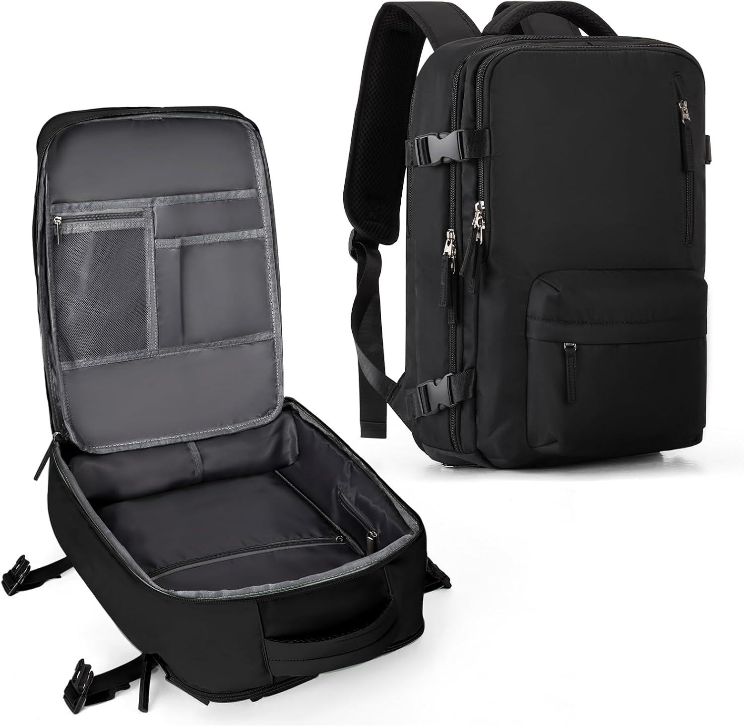 Travel Backpack Women,Carry On Backpack Flight Approved 18x14x8 inches Bag Spirit Airlines Personal ltem,College Sports Hiking Rucksack Waterproof Outdoor Casual Daypack Laptop Blackpack,Peacock Blue