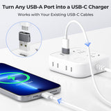 USB-A to USB-C Adapter – Aluminum Type-C Converter for Charging & Data Transfer