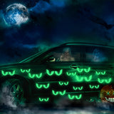 Glow-in-the-Dark Garage Door Magnets – 20 Pairs Luminous Halloween Eyes for Spooky Outdoor Decor (Waterproof & Reusable)
