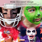 White Black Green Face Paint Stick Set – Waterproof Cream Makeup for Sports, Halloween & Cosplay