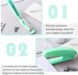 Green Desk Organizer and Office Supplies Set