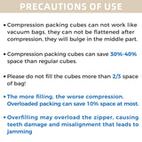Compression Packing Cubes for Suitcase – Durable 320D Travel Packing Organizers for Efficient Luggage Storage