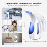 Hilife Portable Handheld Garment Steamer 700W with Extended 9ft Cord and Travel Wrinkle Remover System