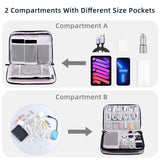 Electronics Cable Organizer Travel Case – Portable Charger & Tech Accessories Storage Bag