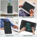 TIQUS 9.25” LCD Writing Tablet 2-Pack with Lock Screen & Stylus – Reusable Digital Drawing & Note Board (Black)