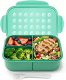 Purple 1150 ml 3-Compartment Bento Lunch Box