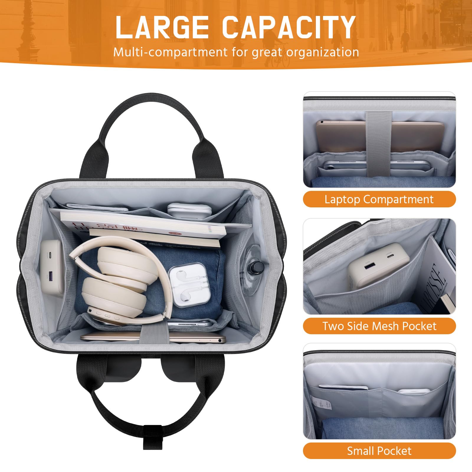 Maelstrom Laptop Backpack 15.6–17.3 Inch – Waterproof Travel & College Backpack with Luggage Strap