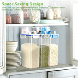 3L Airtight Kitchen Storage Container with Pour Spout – BPA-Free Rice & Dry Food Dispenser with Measuring Cup (Grey)