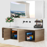 Petiza Adjustable Under Sink Organizer – 2 Tier Pull-Out Cabinet Storage (Black)