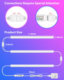 RGB LED Under Cabinet Light Bars with Music Sync & Bluetooth App Control – 200 Lumens Ambient Set