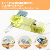 360° Rotating Cup Lid Cleaning Brush – Multi-Purpose Bottle & Crevice Cleaner